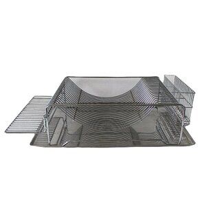 4 PC STAINLESS STEEL DISH DRAINER SET